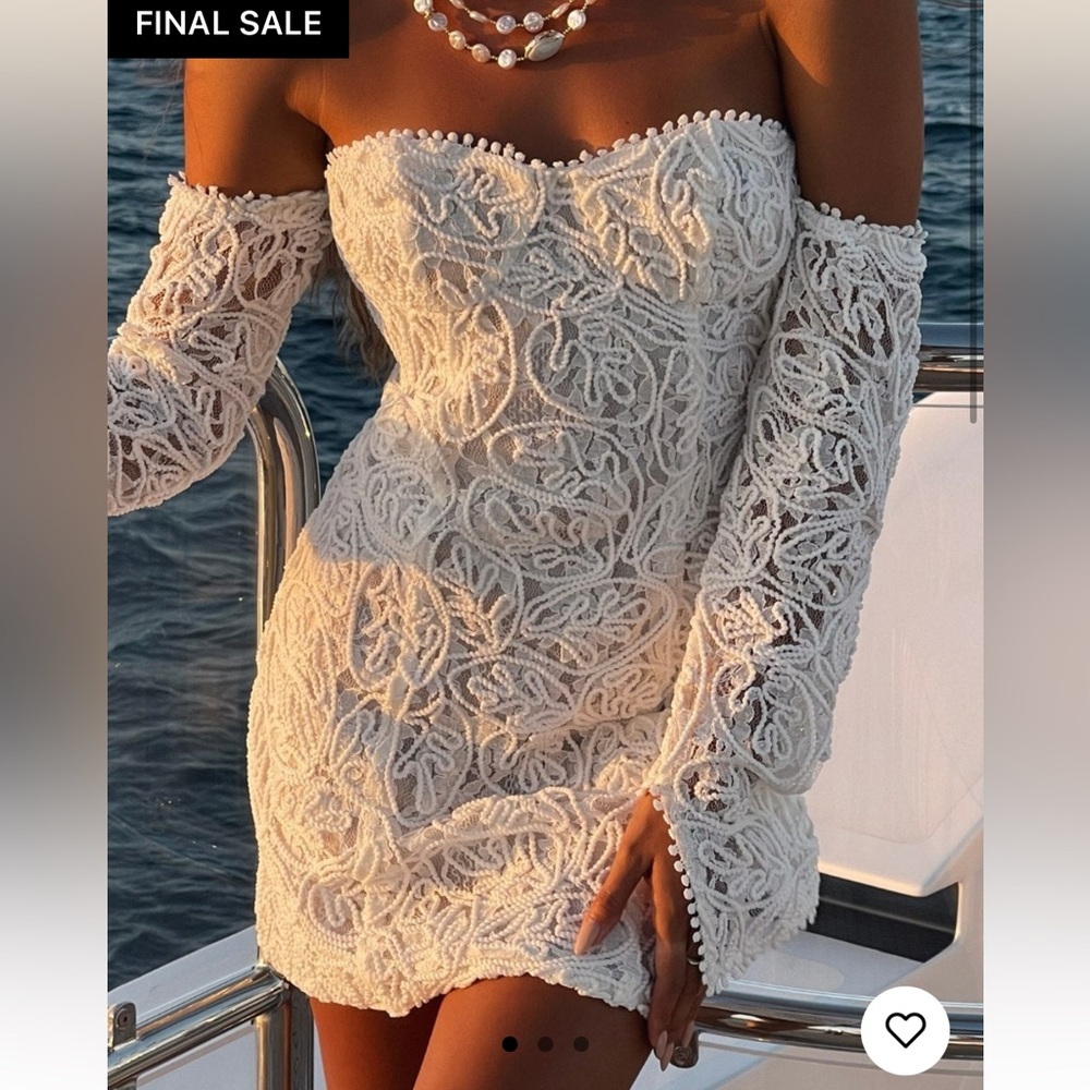 Off the shoulder lace dress